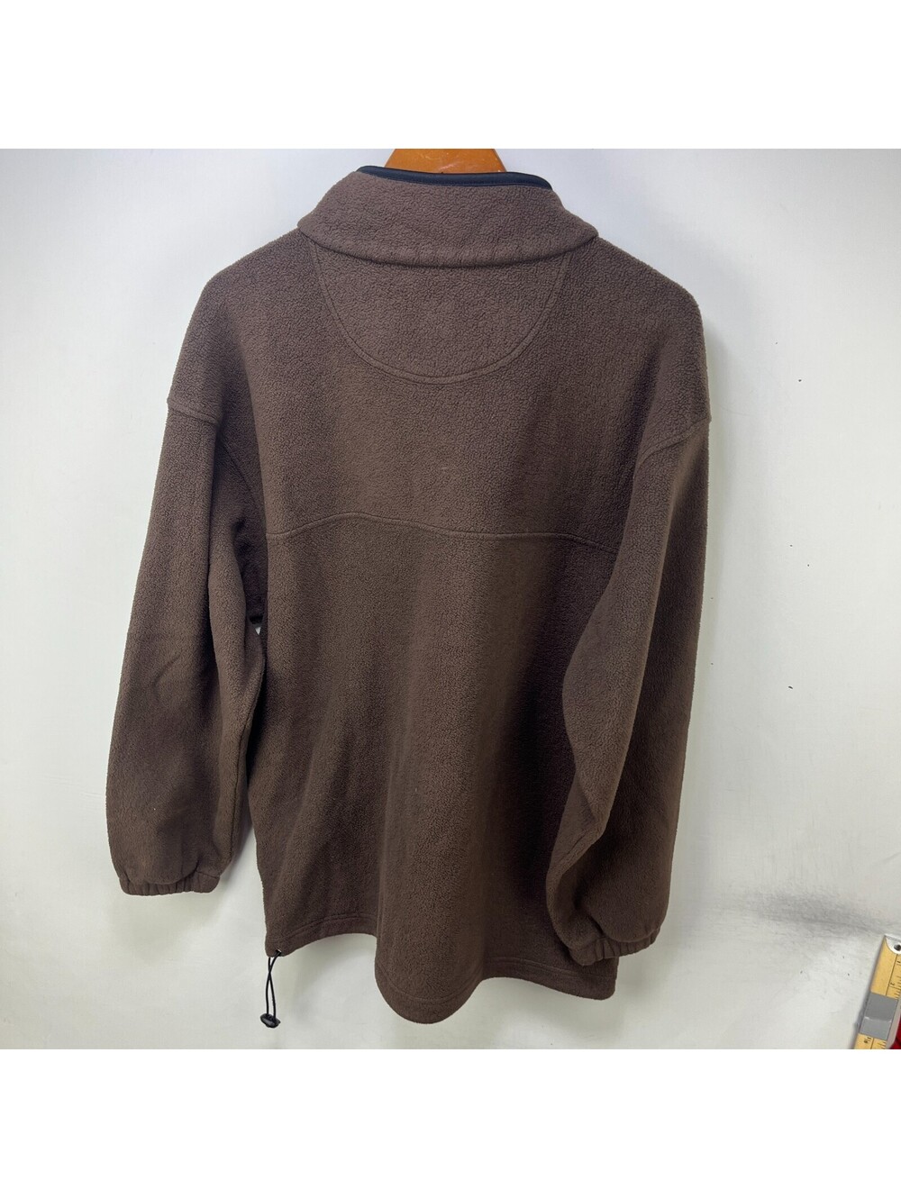 Vintage Cleveland Browns Brown Half Zip Fleece Sweater XL - Picture 8 of 10